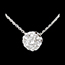 regali Collana Rosone di diamanti - oro bianco - 0.9 carati - 7 diamanti