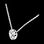 vendita on-line Collana Rosone di diamanti - oro bianco - 0.9 carati - 7 diamanti