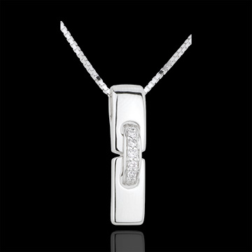 regali donne Collana Unione oro bianco e diamanti