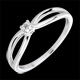 matrimoni Anello Solitario Ella oro bianco e diamante
