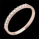 vendite Fede nuziale oro rosa 11 diamanti
