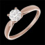gioielleria Solitario oro rosa diamante