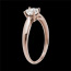 comprare Solitario oro rosa diamante