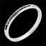 comprare on-line Fede nuziale oro bianco semi pav� diamanti neri
