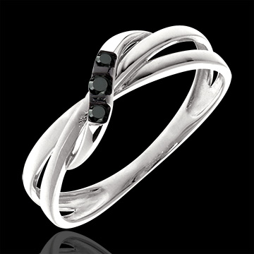 compra Anello Trilogy Cerchio diamanti neri