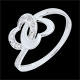 comprare on-line Anello Cuori legati oro bianco