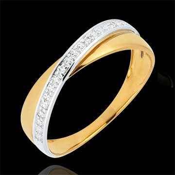 gioiello oro Anello Funambolo Doppia Fede due ori