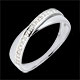 compra on-line Anello Funambolo Doppia Fede oro bianco