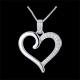 compra on-line Ciondolo Cuore Amazzone oro bianco
