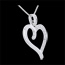 oreficeria Ciondolo Cuore Amazzone oro bianco