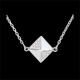 vendita on-line Collana Diamante grezzo oro bianco 9k