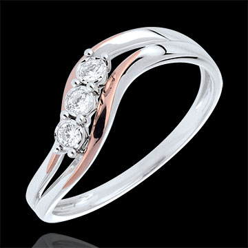 anello trilogy oro rosa