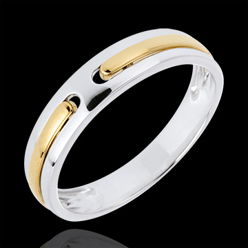 regalo donna Fede nuziale Ercules oro bianco oro giallo