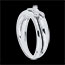 vendita on-line Anello Fiocco dell'Eden oro bianco