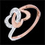 vendita on-line Anello Cuori legati oro rosa oro bianco