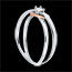 compra on-line Anello Cuore volteggio oro rosa oro bianco