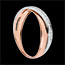 gioielli oro Anello Funambolo Doppia Fede oro rosa e bianco