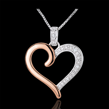 vendita Ciondolo Cuore Amazzone oro rosa