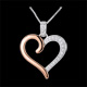 regalo Ciondolo Cuore Amazzone oro rosa