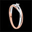 gioiellerie Anello Daria Solitario oro rosa e oro bianco