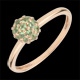 gioiello Anello Sfera oro rosa e tsavorite