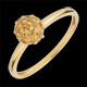 comprare on-line Anello Sfera oro giallo e citrino giallo