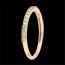 gioiellerie Anello una fila oro rosa e tsavorite