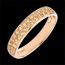 compra on-line Anello due file oro rosa e citrino giallo