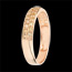 donna Anello due file oro rosa e citrino giallo