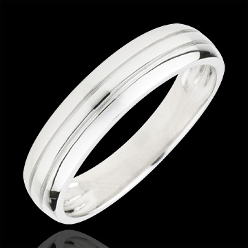 regalo donne Fede nuziale Cronos oro bianco
