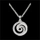 vendita on-line Collana Spirale d'amore oro bianco