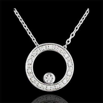 comprare Collana Cerchio d'eleganza - Oro Bianco