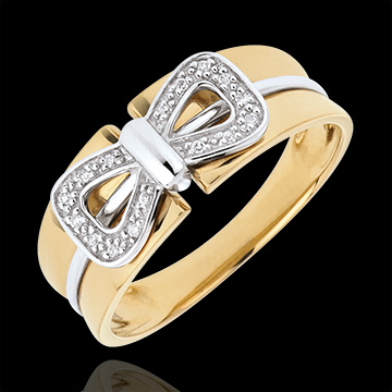 gioiello Anello Fiocco Coralie oro giallo