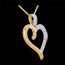 vendita on-line Ciondolo Cuore Amazzone oro giallo
