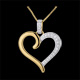 vendita on-line Ciondolo Cuore Amazzone oro giallo