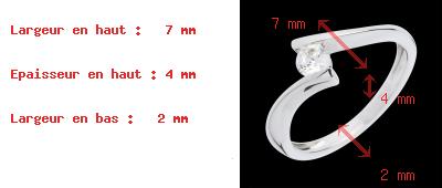 comprare Solitario Apostrofo oro bianco   - 0.26 carati