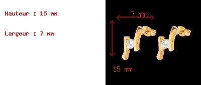 matrimoni Orecchini Apostrofo  - punto luce oro giallo  - 0.31 carati