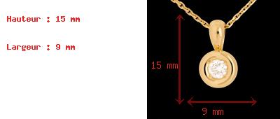 regali donne Ciondolo Punto luce appeso oro giallo  - 0.28 carati