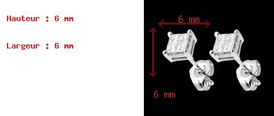 compra on-line Orecchini Scacchi oro bianco pav� - 0.34 carati