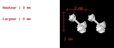 compra on-line Orecchini diamanti  - punto luce oro bianco