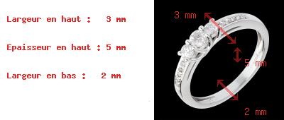 regali Anello Trilogy oro bianco pav�   - 0.34 carati