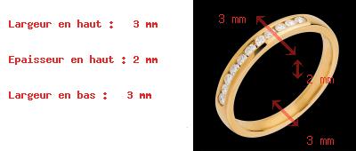 oreficeria Fede nuziale oro giallo semi pav� - incastonatura Binario - 11 diamanti