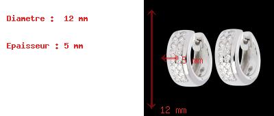 compra on-line Orecchini Pleiade oro bianco pav� - 0.22 carati - 32 diamanti