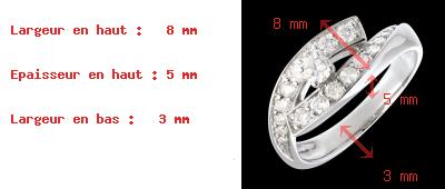 vendita Solitario Pupilla oro bianco - 0.63 carati - 19 diamanti