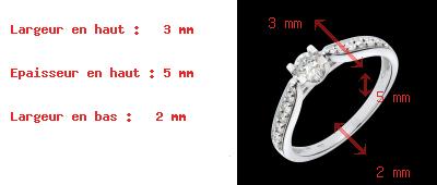 vendite on-line Solitario Duchessa oro bianco  - 0.41 carati - 15 diamanti
