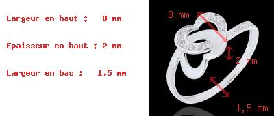 gioielleria Anello Cuori legati oro bianco