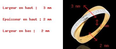 comprare on-line Anello Funambolo Doppia Fede due ori