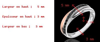 compra Fede Trifoly oro rosa e oro bianco - diamanti neri