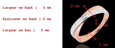 regalo uomo Anello Funambolo Doppia Fede oro rosa e bianco