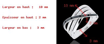 regali Anello Elite oro bianco diamanti bianchi e neri